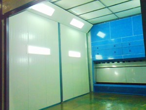 固定式无泵水幕喷漆房