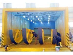 伸缩移动式喷漆房